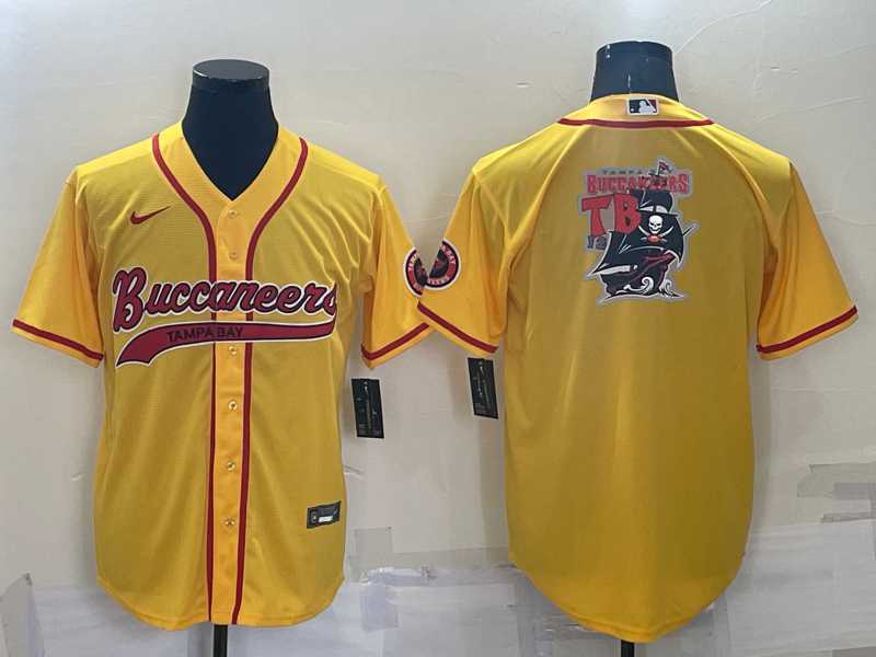 Men's Tampa Bay Buccaneers Gold Team Big Logo With Patch Cool Base Stitched Baseball Jersey,We sell and wholesale Men's Tampa Bay Buccaneers Gold Team Big Logo With Patch Cool Base Stitched Baseball Jersey on line form chian!